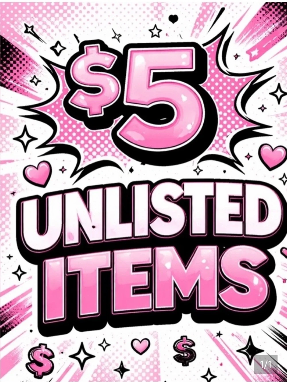 $5 start live show items - Picture 1 of 1
